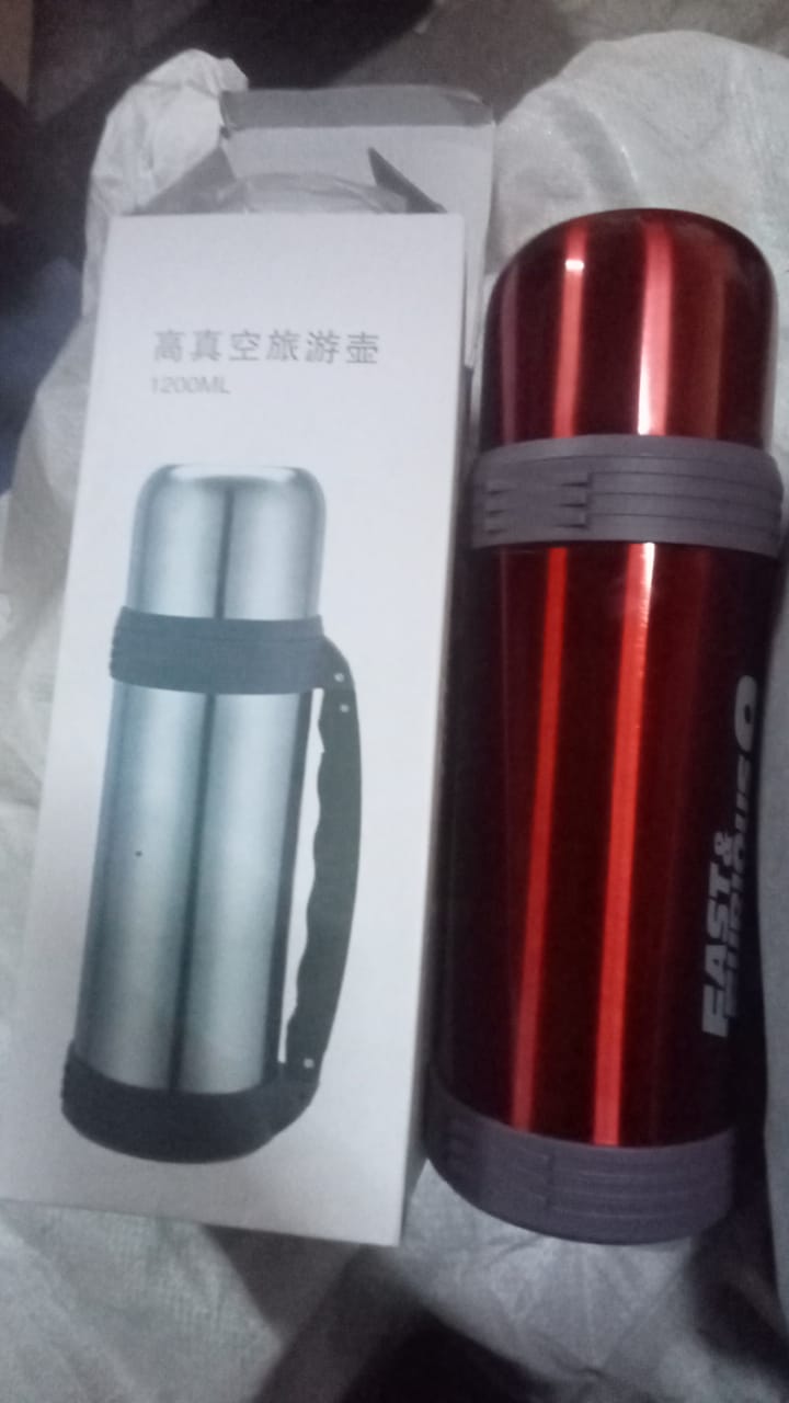 Stainless Steel Insulation Thermos, Double-Wall Vacuum Insulated Water Bottle For Travel, Outdoor Fitness Portable Travel Pot, Camping Coffee, Portable Car, Travel Keep Hot & Cold Large Capacity (1200 ML) Stainless Steel Insulation Thermos, Double-Wall Vacuum Insulated Water Bottle For Travel, Outdoor Fitness Portable Travel Pot, Camping Coffee, Portable Car, Travel Keep Hot & Cold Large Capacity (1200 ML)